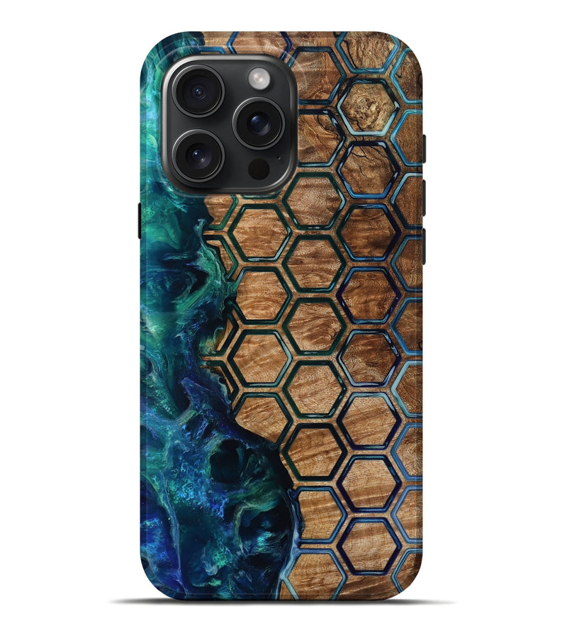 iPhone 16 Pro Max Wood Live Edge Phone Case - Dorian (Pattern, 797850)