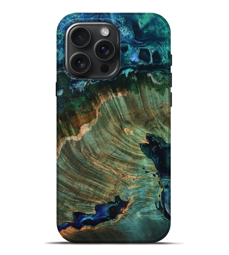 iPhone 16 Pro Max Wood Live Edge Phone Case - Heidi (Double Dyed, 797851)