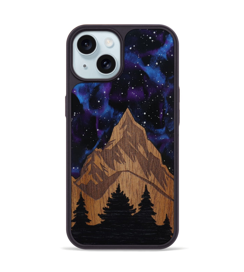 iPhone 15 Wood Phone Case - Everest (Terrain)
