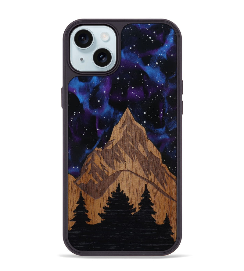 iPhone 15 Plus Wood Phone Case - Everest (Terrain)