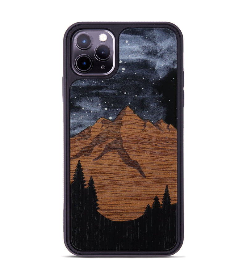 iPhone 11 Pro Max Wood Phone Case - Bierstadt (Terrain)