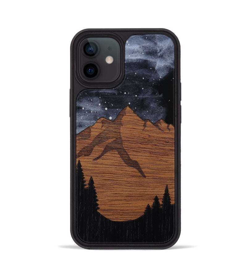 iPhone 12 Wood Phone Case - Bierstadt (Terrain)