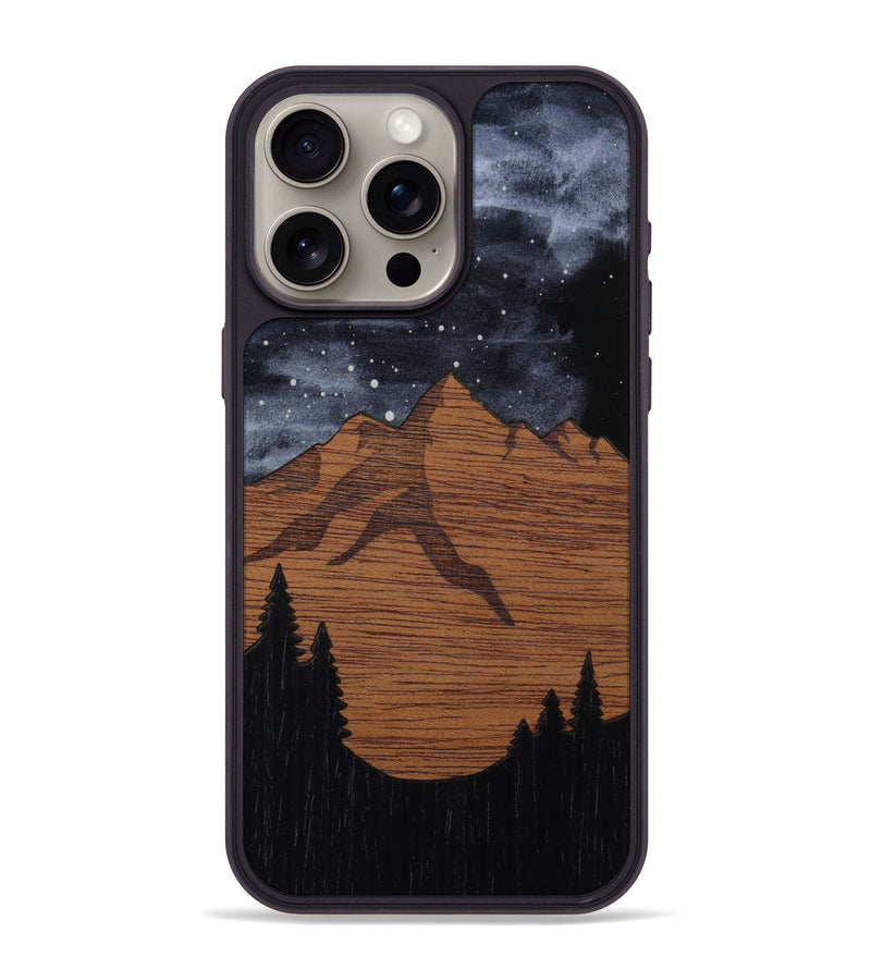 iPhone 15 Pro Max Wood Phone Case - Bierstadt (Terrain)