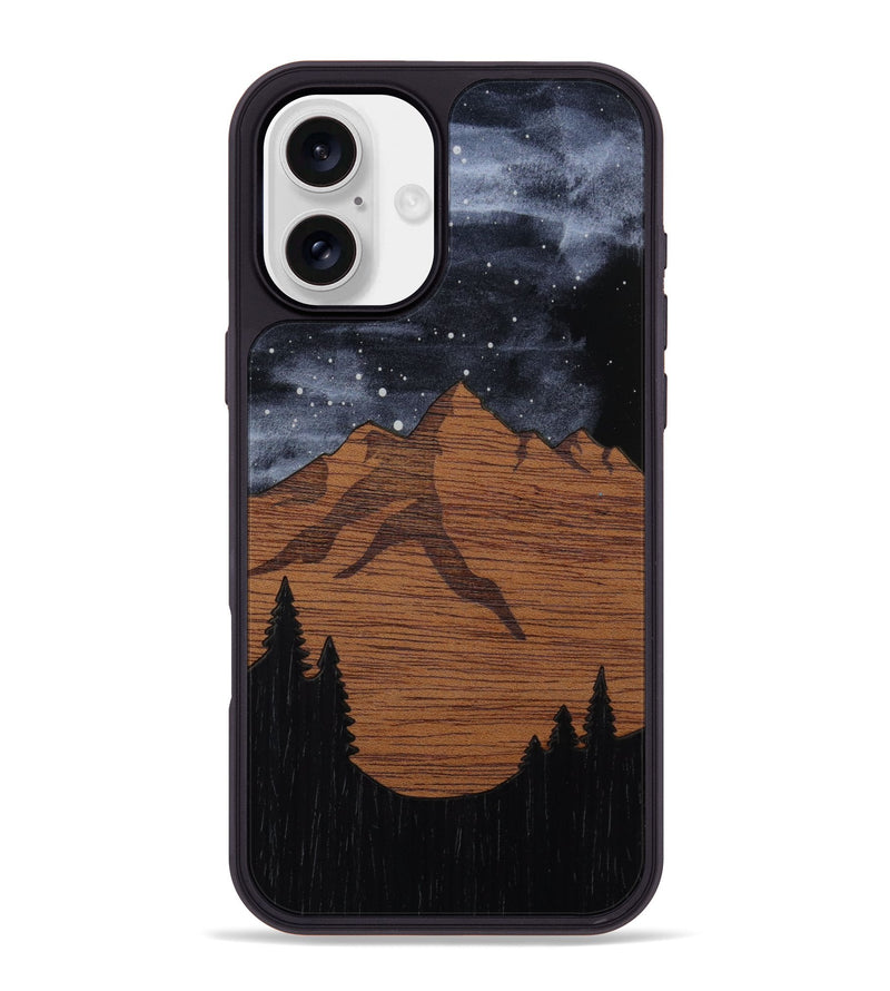 iPhone 16 Plus Wood Phone Case - Bierstadt (Terrain)