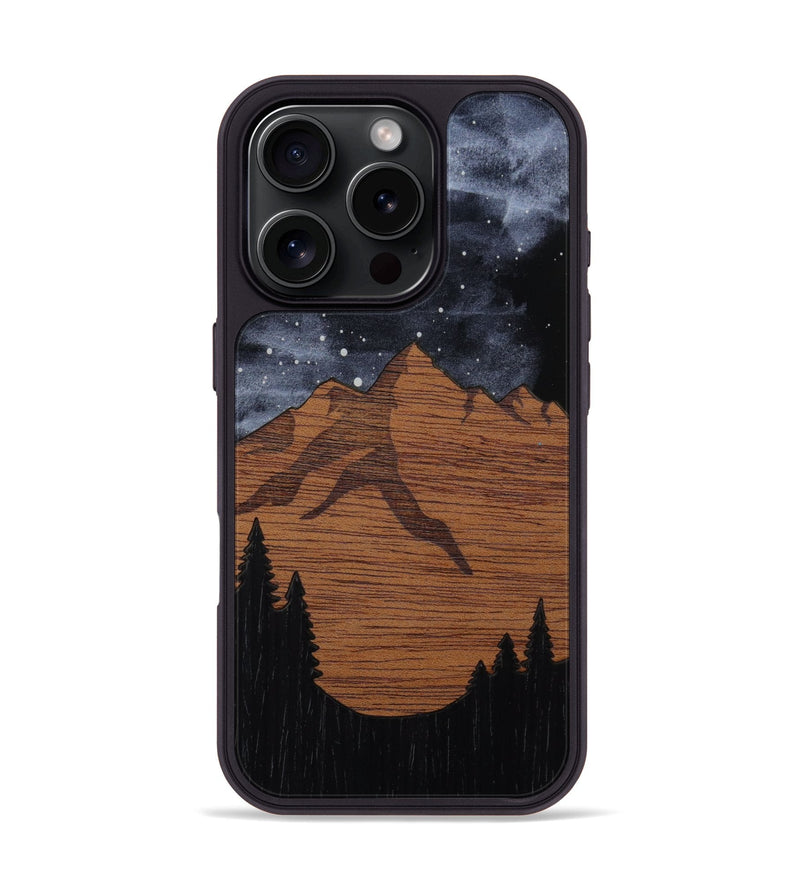 iPhone 16 Pro Wood Phone Case - Bierstadt (Terrain)