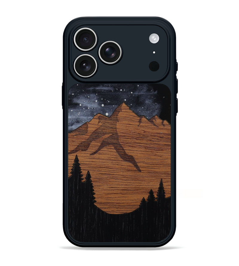 iPhone 17 Pro Max Wood Phone Case - Bierstadt (Terrain)