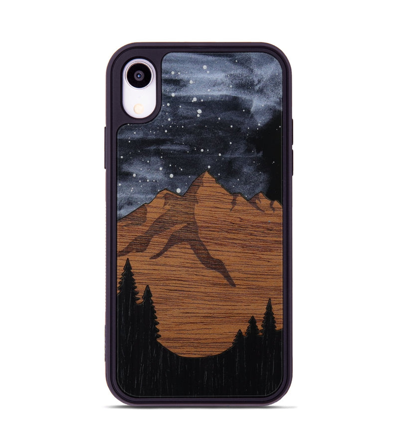 iPhone Xr Wood Phone Case - Bierstadt (Terrain)