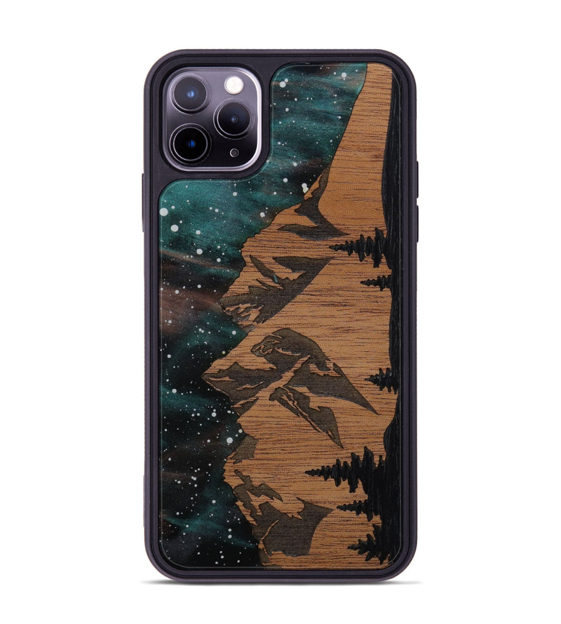 iPhone 11 Pro Max Wood Phone Case - Tetons (Terrain)