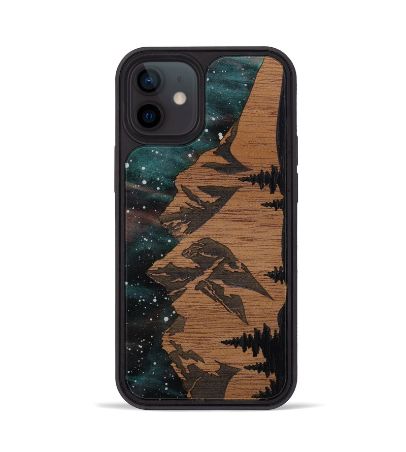 iPhone 12 Wood Phone Case - Tetons (Terrain)