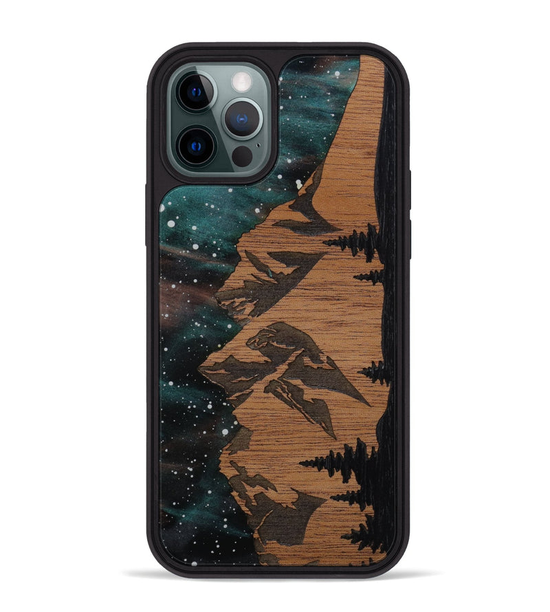 iPhone 12 Pro Max Wood Phone Case - Tetons (Terrain)