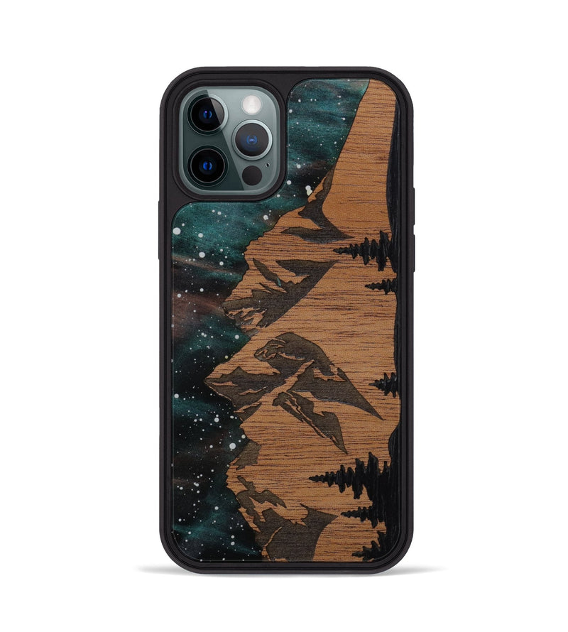 iPhone 12 Pro Wood Phone Case - Tetons (Terrain)