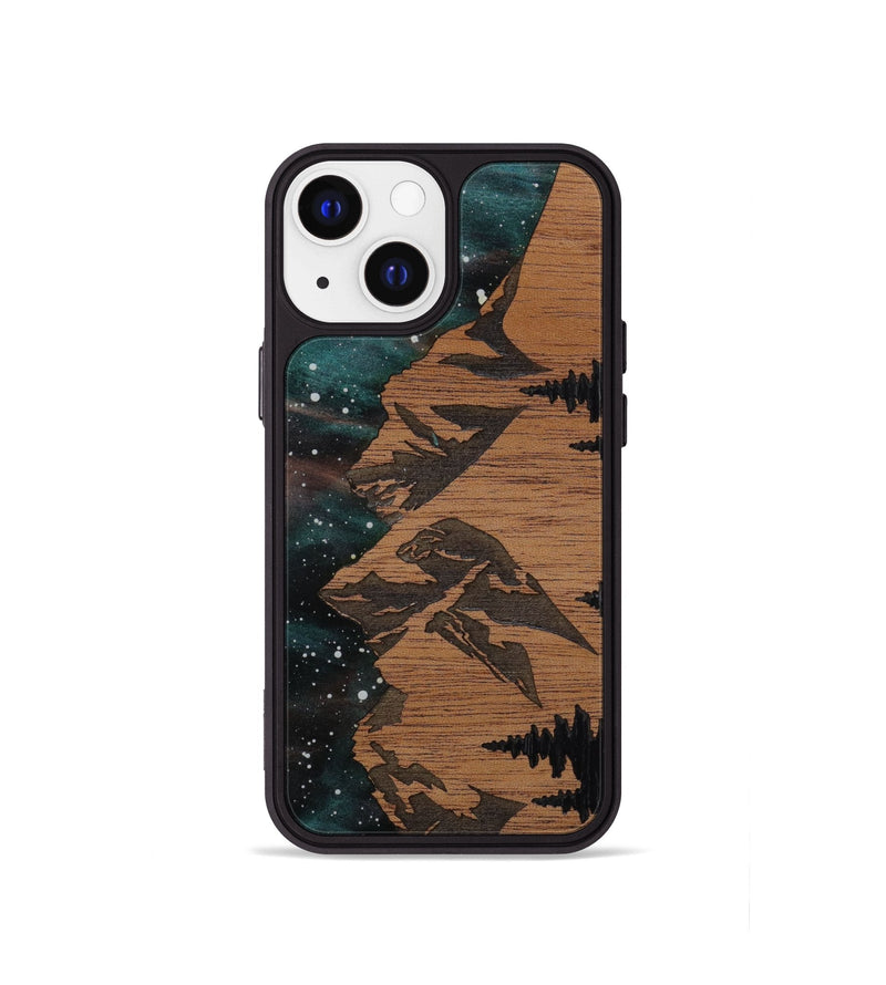 iPhone 13 mini Wood Phone Case - Tetons (Terrain)