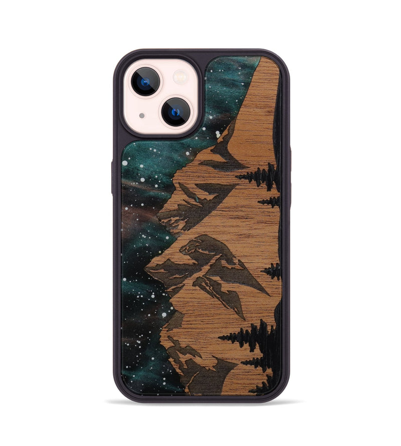 iPhone 14 Wood Phone Case - Tetons (Terrain)