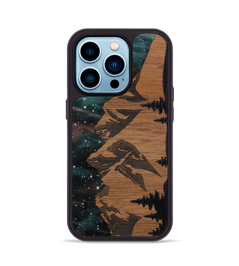 iPhone 14 Pro Wood Phone Case - Tetons (Terrain)
