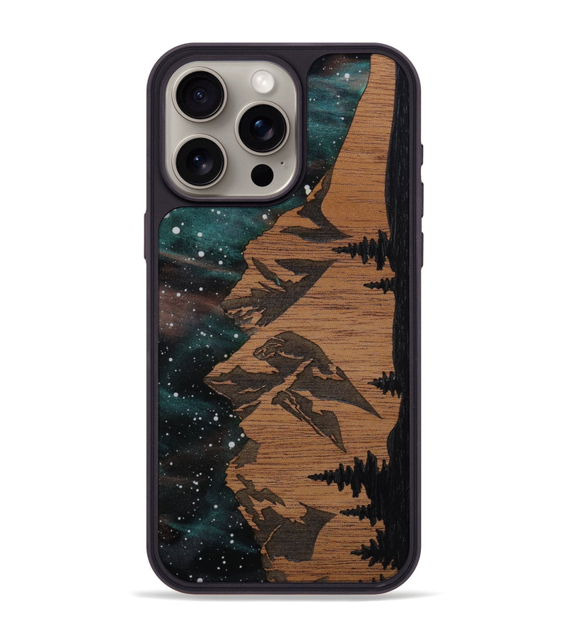 iPhone 15 Pro Max Wood Phone Case - Tetons (Terrain)