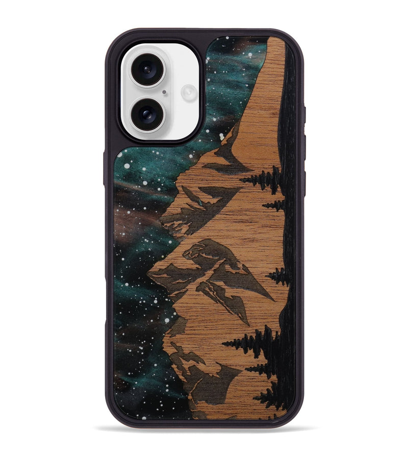iPhone 16 Plus Wood Phone Case - Tetons (Terrain)