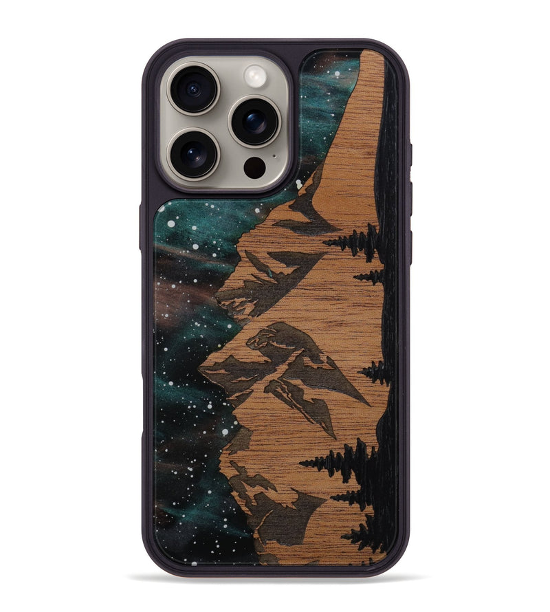 iPhone 16 Pro Max Wood Phone Case - Tetons (Terrain)