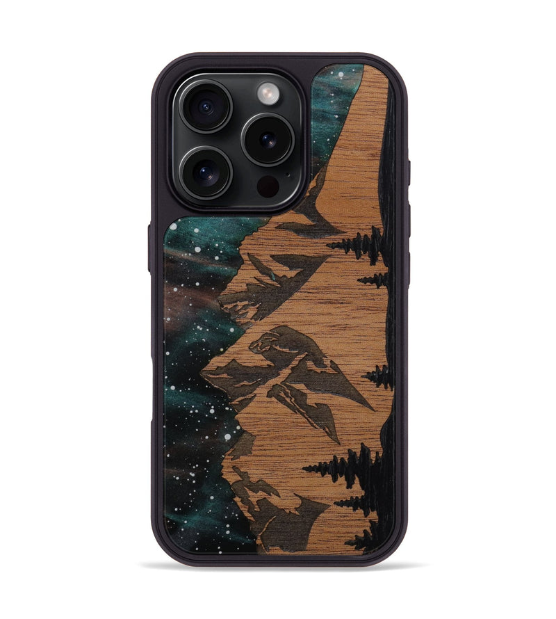 iPhone 16 Pro Wood Phone Case - Tetons (Terrain)