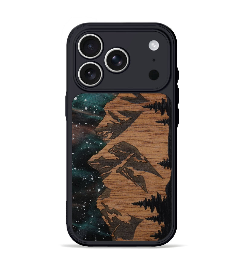 iPhone 17 Pro Wood Phone Case - Tetons (Terrain)