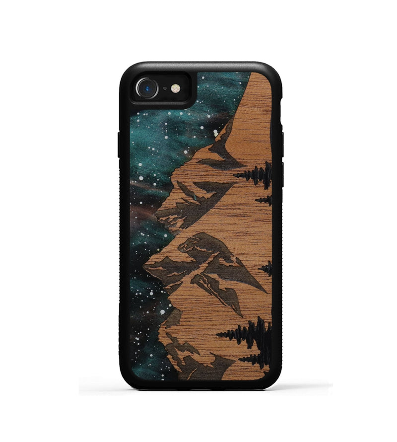 iPhone SE Wood Phone Case - Tetons (Terrain)