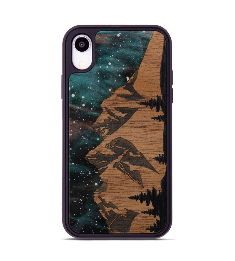 iPhone Xr Wood Phone Case - Tetons (Terrain)