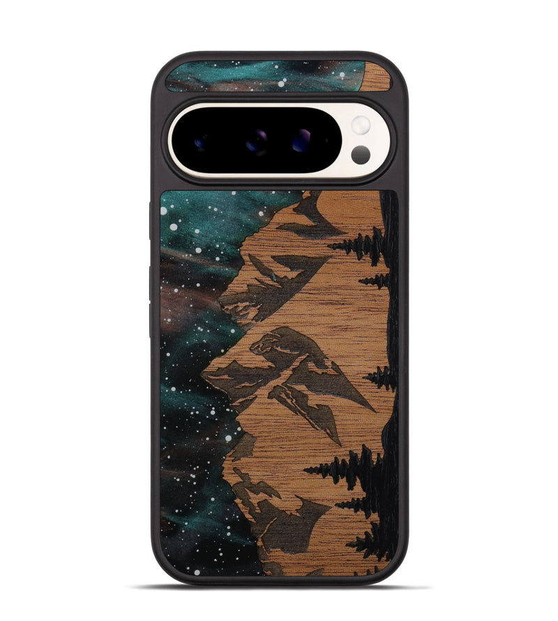 Pixel 9 Pro Wood Phone Case - Tetons (Terrain)