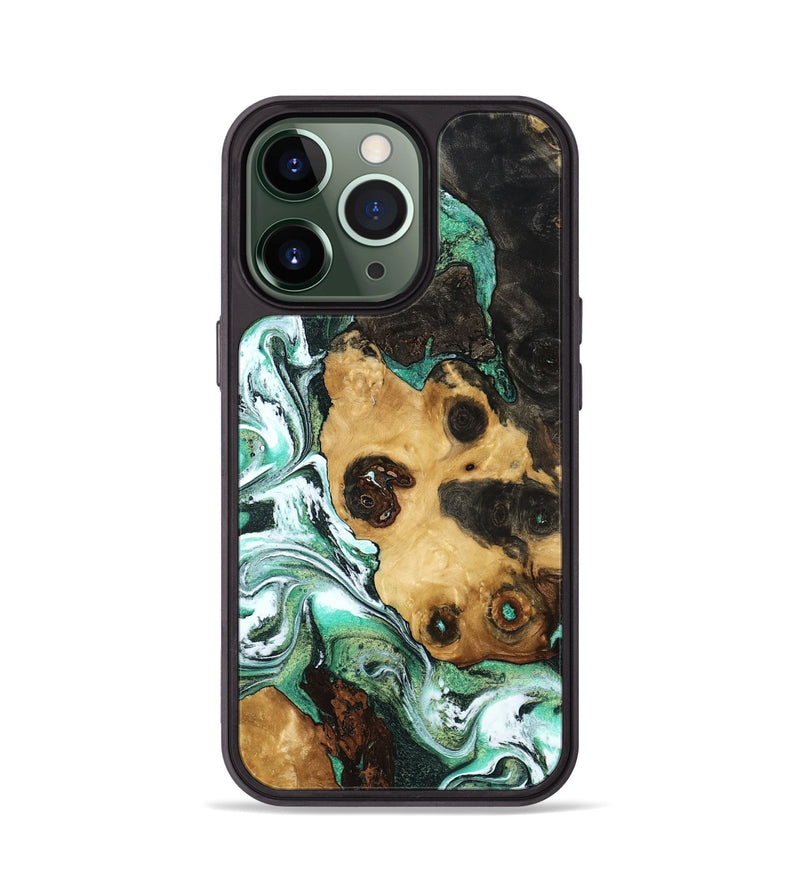 iPhone 13 Pro Wood Phone Case - Cooper (Green, 798079)