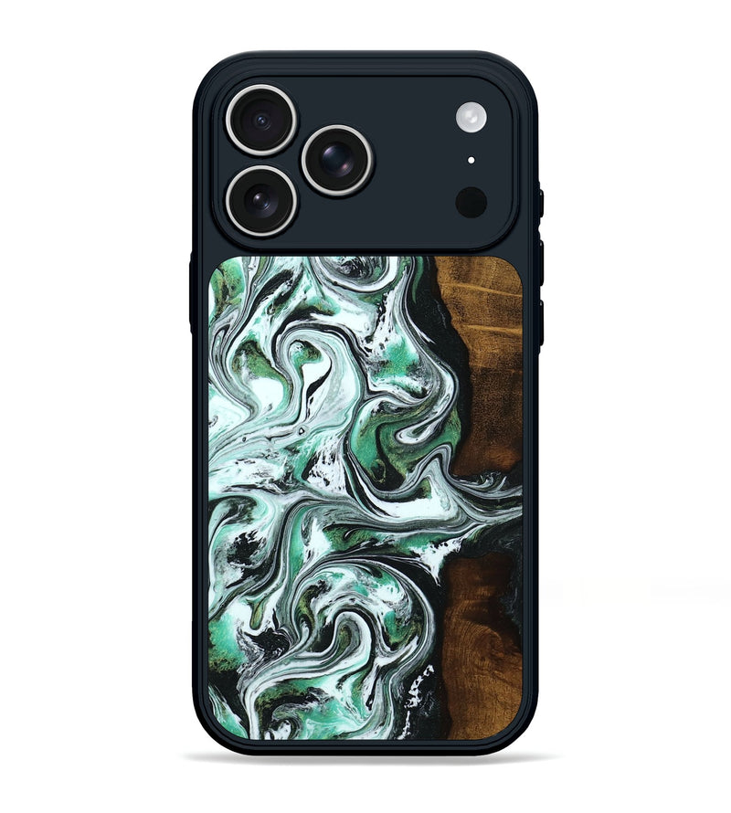 iPhone 17 Pro Max Wood Phone Case - Easter (Green, 798097)