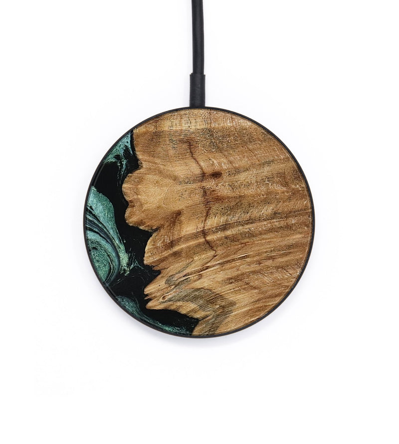 Circle Wood Wireless Charger - Retta (Green, 798099)
