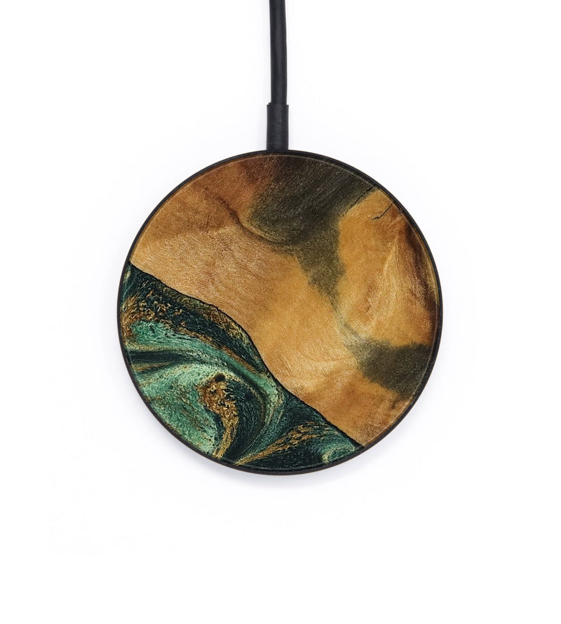 Circle Wood Wireless Charger - Briggs (Green, 798108)