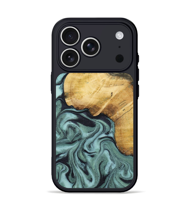 iPhone 17 Pro Wood Phone Case - Arya (Green, 798114)