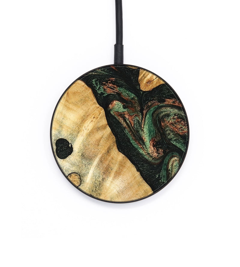 Circle Wood Wireless Charger - Kailyn (Green, 798116)