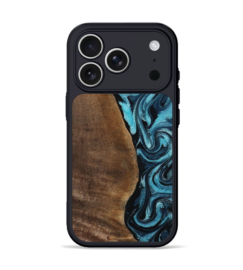 iPhone 17 Pro Wood Phone Case - Isis (Blue, 798118)
