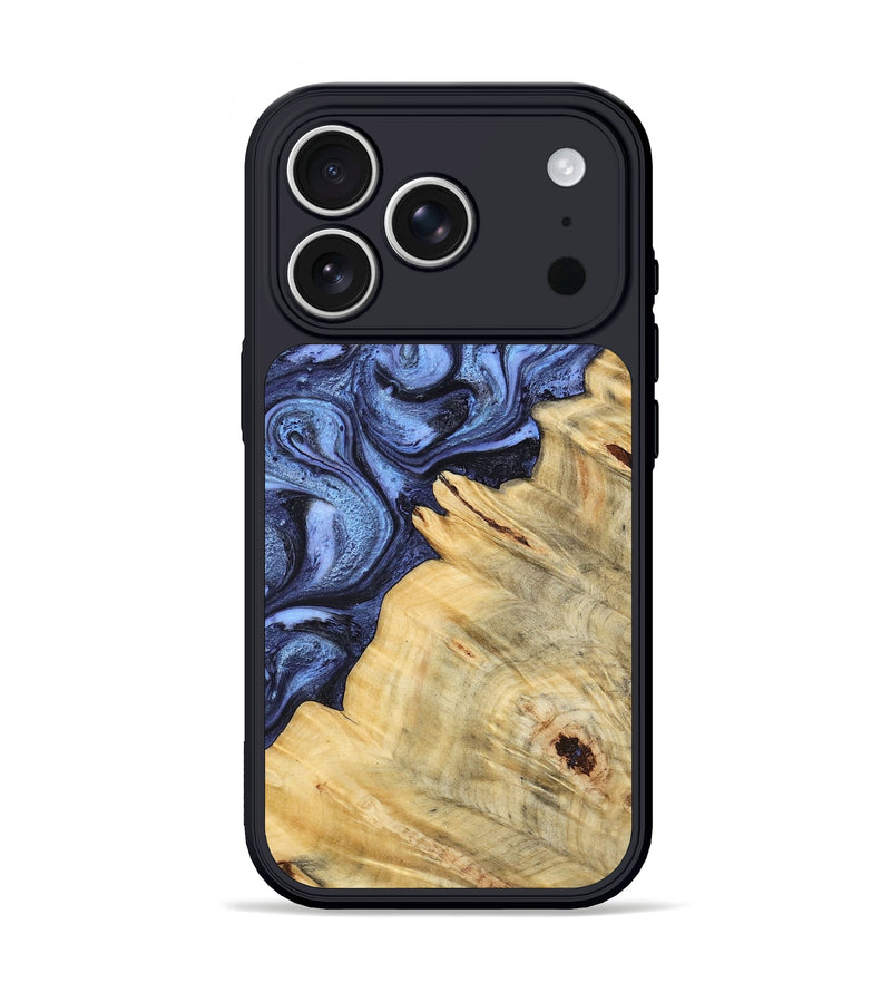 iPhone 17 Pro Wood Phone Case - Joelle (Blue, 798120)