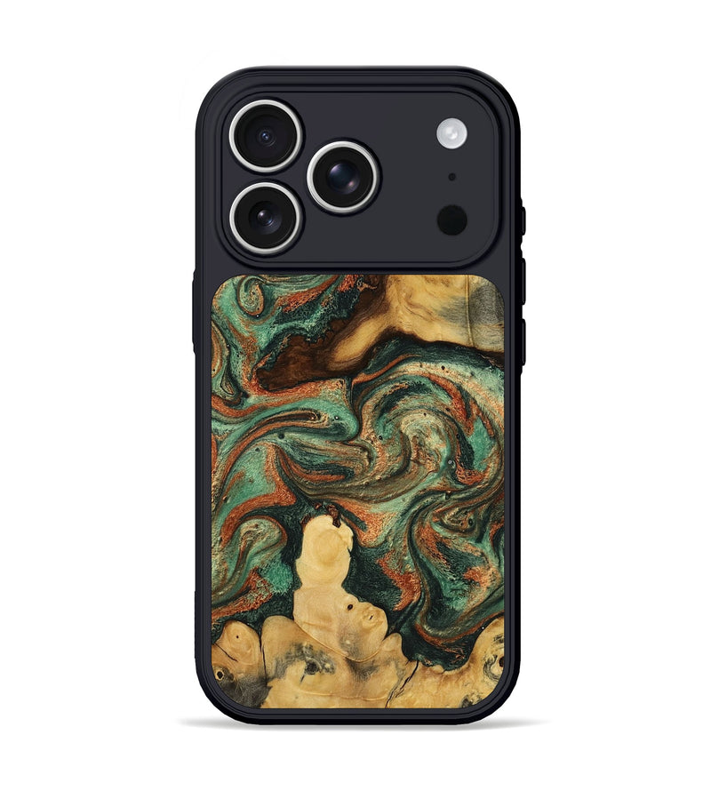 iPhone 17 Pro Wood Phone Case - Brenden (Green, 798129)