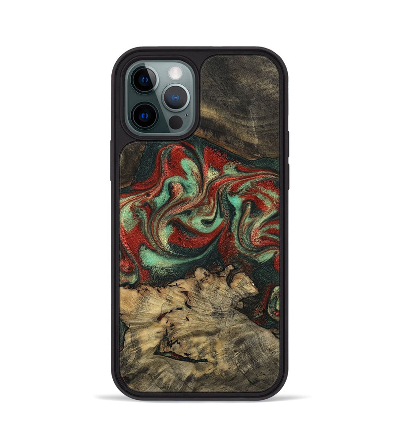 iPhone 12 Pro Wood Phone Case - Alannah (Green, 798132)