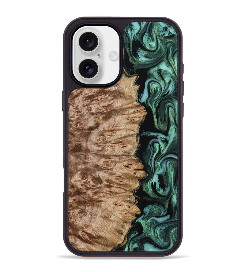 iPhone 16 Plus Wood Phone Case - Haywood (Green, 798133)