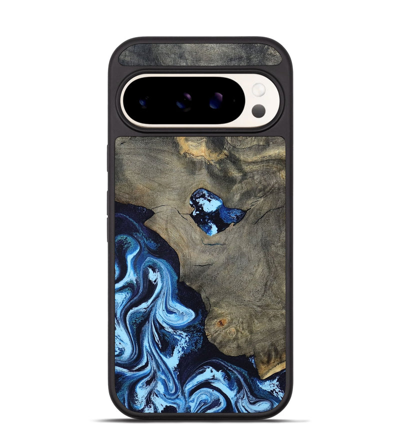 Pixel 9 Wood Phone Case - Freyja (Blue, 798142)