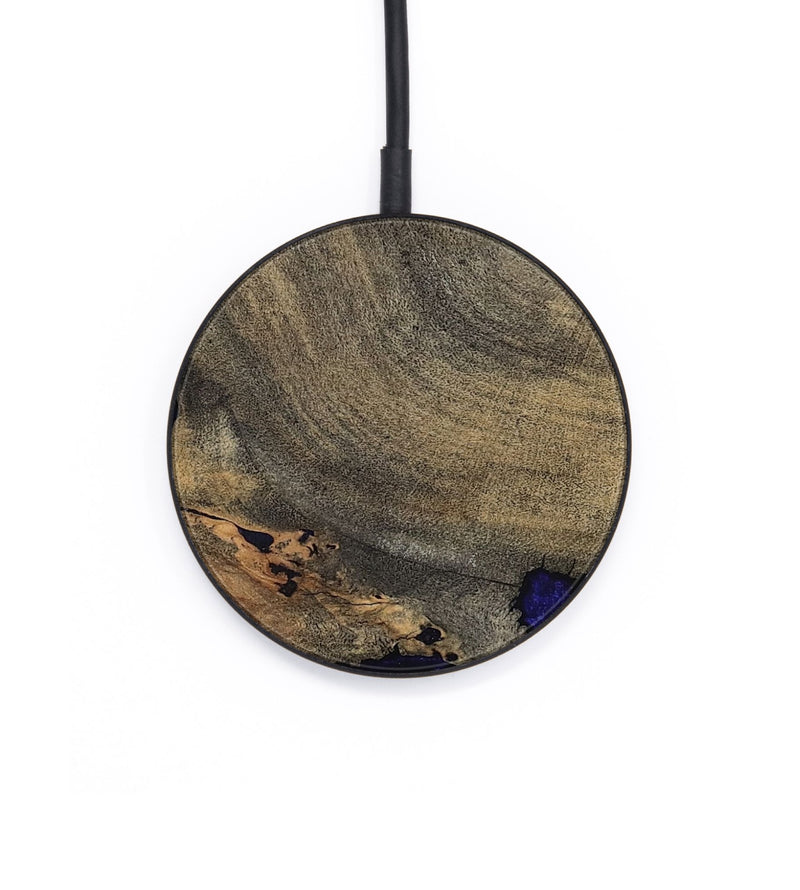Circle Wood Wireless Charger - Trisha (Blue, 798153)