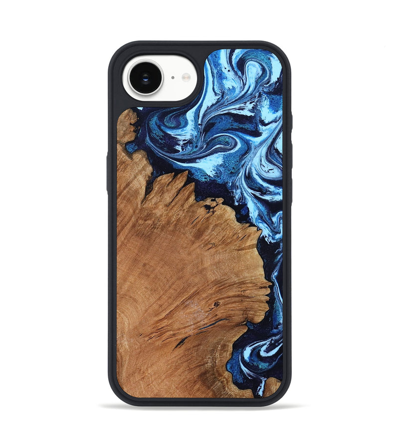 iPhone 16e Wood Phone Case - Violet (Blue, 798165)