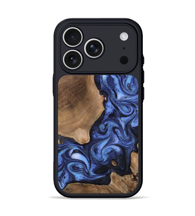 iPhone 17 Pro Wood Phone Case - Marylyn (Blue, 798178)