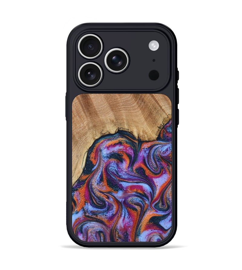 iPhone 17 Pro Wood Phone Case - Reva (Blue, 798183)