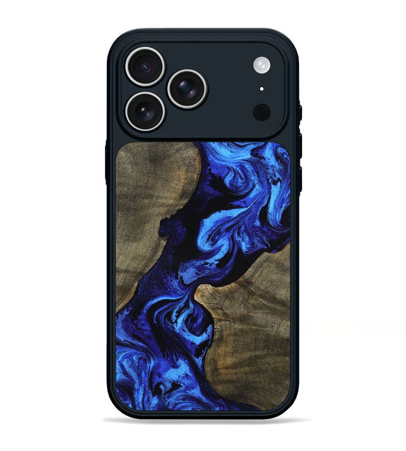 iPhone 17 Pro Max Wood Phone Case - Janna (Blue, 798186)