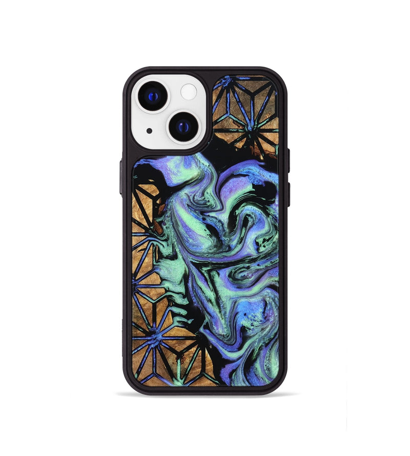 iPhone 13 mini Wood Phone Case - Nori (Pattern, 798219)