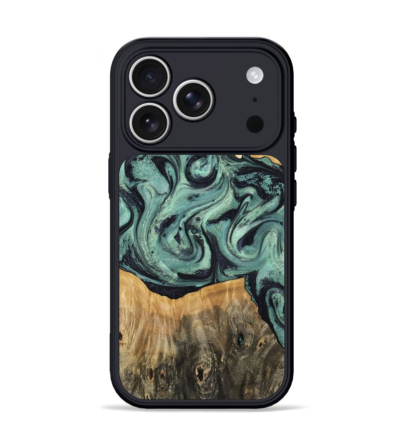 iPhone 17 Pro Wood Phone Case - Shiloh (Green, 798260)