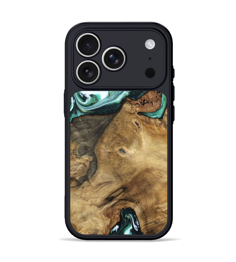 iPhone 17 Pro Wood Phone Case - Carley (Green, 798261)