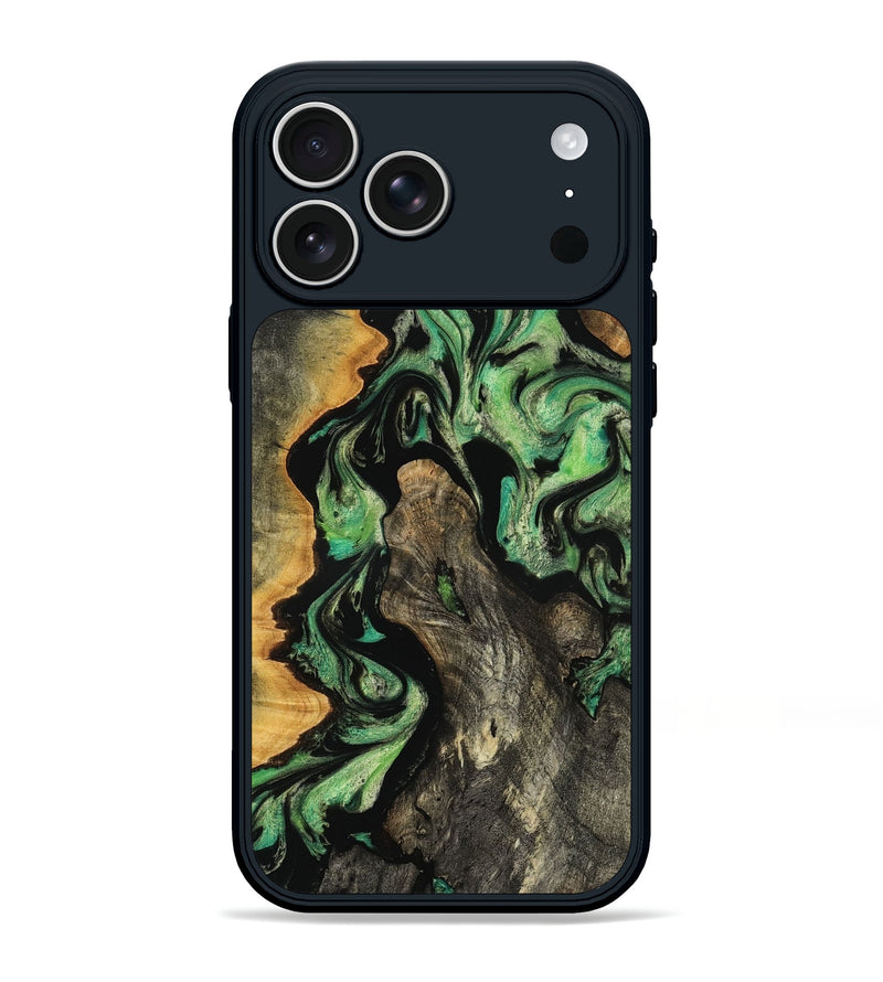 iPhone 17 Pro Max Wood Phone Case - Kamila (Green, 798264)
