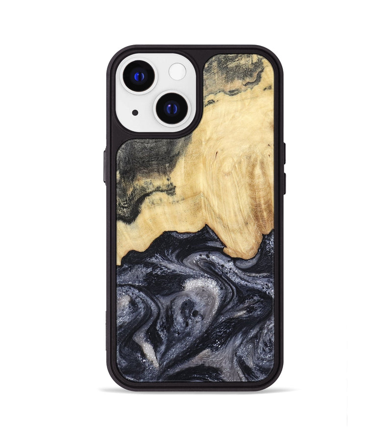 iPhone 13 Wood Phone Case - Sloane (Black & White, 798282)