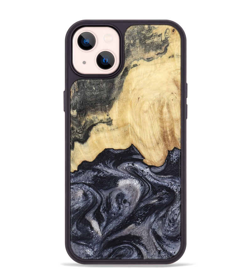 iPhone 14 Plus Wood Phone Case - Sloane (Black & White, 798282)
