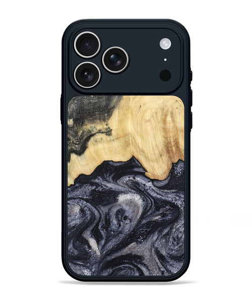 iPhone 17 Pro Max Wood Phone Case - Sloane (Black & White, 798282)